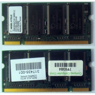Модуль памяти 256MB DDR Memory SODIMM в Хасавюрте, DDR266 (PC2100) в Хасавюрте, CL2 в Хасавюрте, 200-pin в Хасавюрте, p/n: 317435-001 (для ноутбуков Compaq Evo/Presario) - Хасавюрт