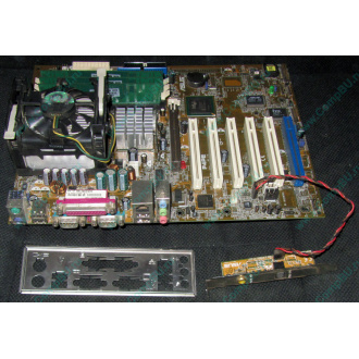 Материнская плата Asus P4PE (FireWire) с процессором Intel Pentium-4 2.4GHz s.478 и памятью 768Mb DDR1 Б/У (Хасавюрт)