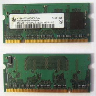 Модуль памяти для ноутбуков 256MB DDR2 SODIMM PC3200 (Хасавюрт)
